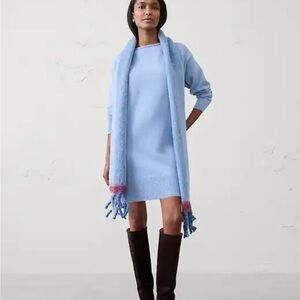 Banana Rupublic Light Blue Knit Sweater Dress Small Petite